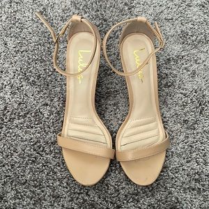 Lulus Nude Summer Heels